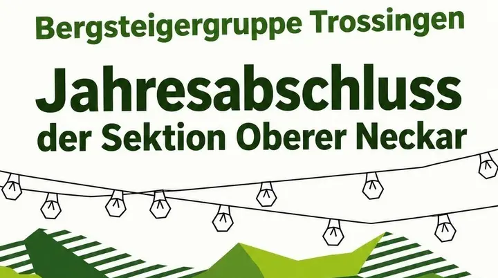 Einladung Sektionsjahresabschluss | © Sektion Oberer Neckar