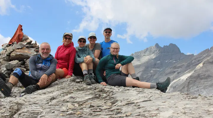 Am Gipfel des Schafgrats auf gut 2.700m, dahinter der 3.250m hohe Ringelspitz | © Stefan Weinmann