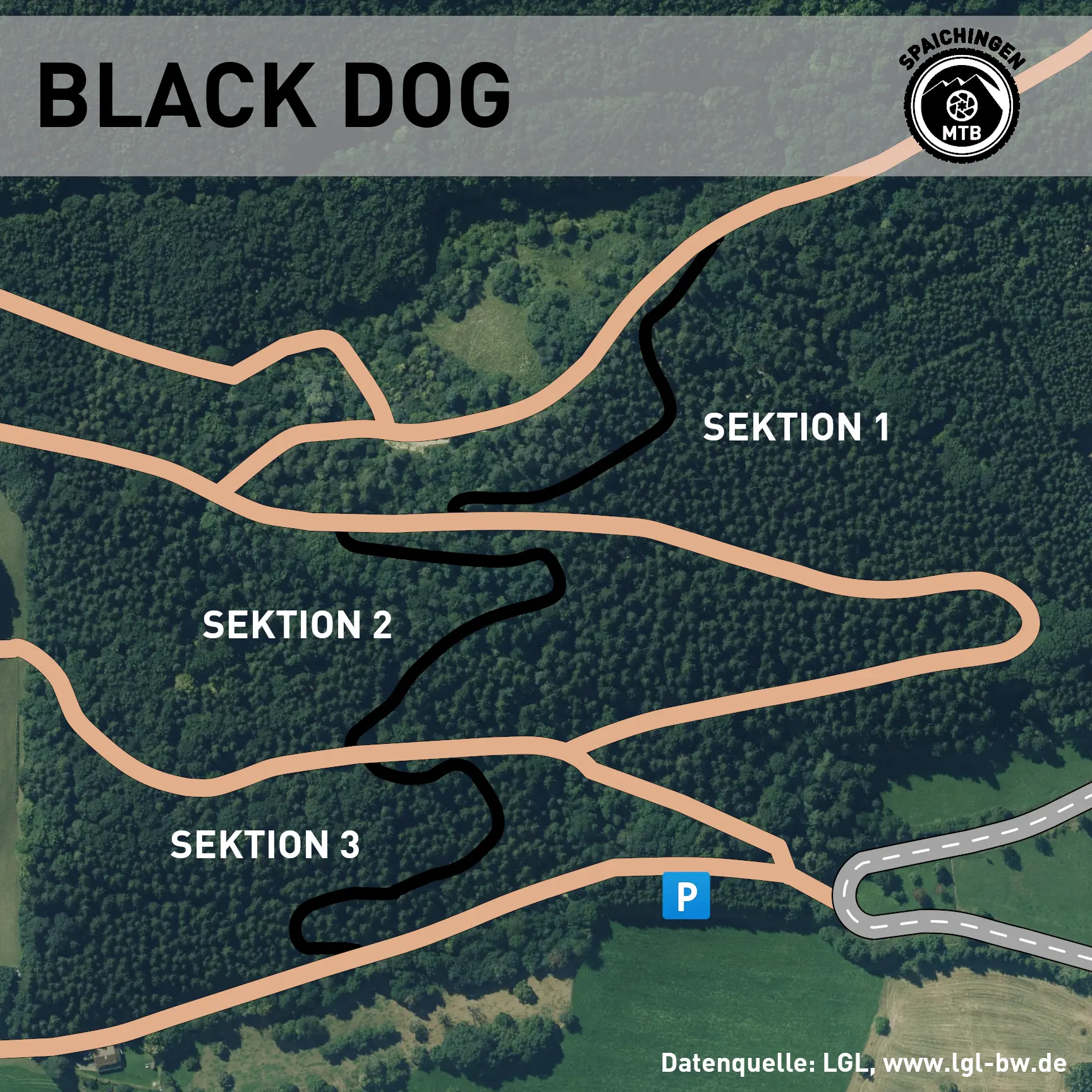 Karte Blag Dog Trail | © MTB-Spaichingen