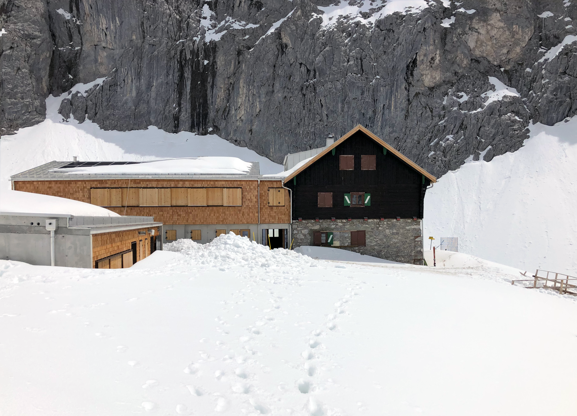 Anhalter Hütte im Winter | © Sektion Oberer Neckar