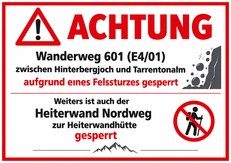 Wegsperrung