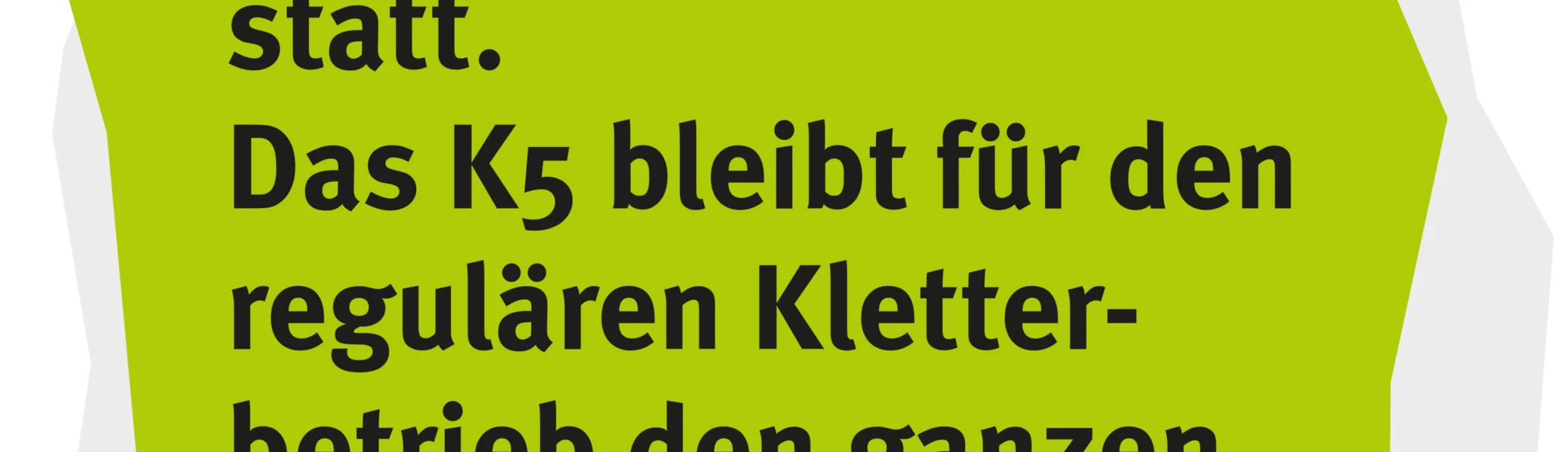 K5 bleibt wegen KidsCup geschlossen | © Susanne Benkeler K5